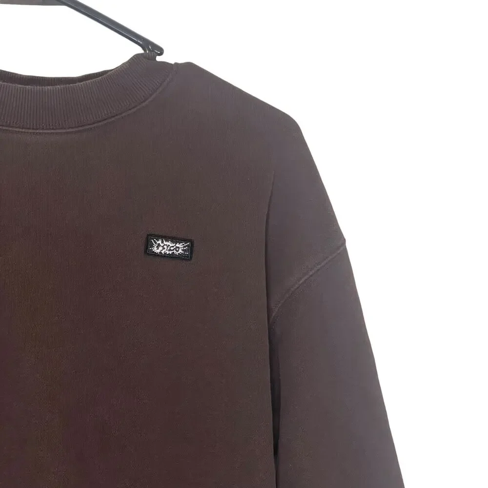 Psyco Skaterboards Men's Size Medium Chocolate Brown Crewneck Sweater‎